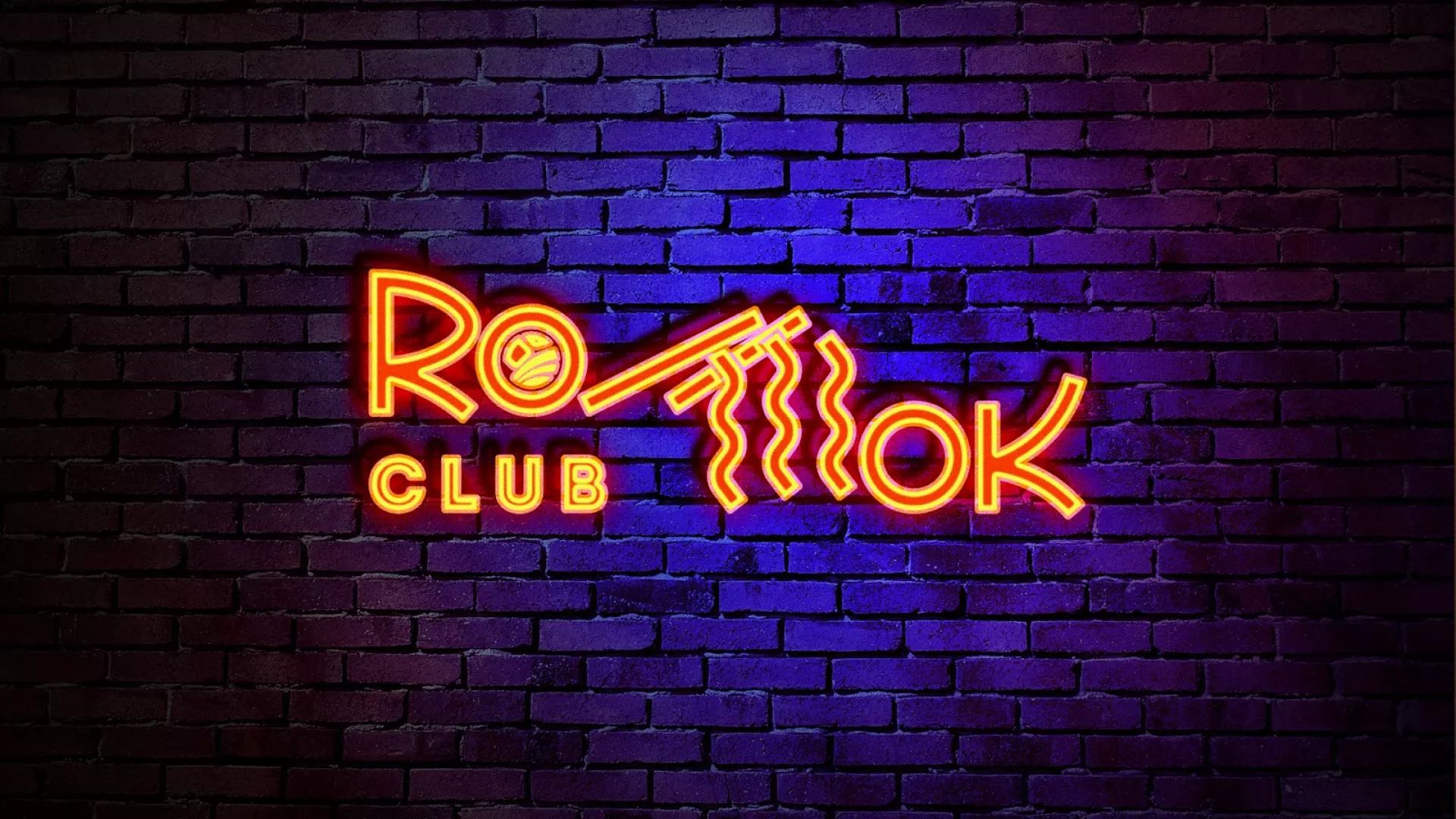 Разработка интерьерной вывески суши-бара «Roll Wok Club» в Лисках